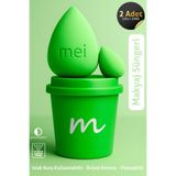 mei Makyaj Süngeri Fondöten Emmeyen Sponge Coffee Cup Hijyenik Green1 Pro 1 Mini