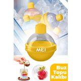 mei Silikon Küre Buz Topu Kalıbı - Büyük Yuvarlak Buz Topları Için Dondurucu Ve Sunum Kabı,6x6cm Top Buz