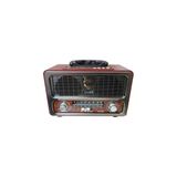Meier 111 Bt Şarjlı Nostaljik Radyo Bluetootlu-Kumandalı Usb/Sd Koyu Kahverengi