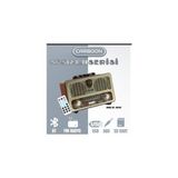 Meier M-111BT Açık Renk Nostaljik Radyo Ahşap Görünümlü Bluetooth Hoparlör Fm Sd Kart USB Girişi - Beyaz