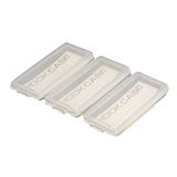 Meiho Hook Case, Şeffaf Polipropilen Plastik Olta İğnesi Saklama Kutusu, 3 Bölmeli, Mandallı Kapaklı, 103 x 68 x 12 mm