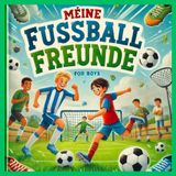 Mein Fußball Freundebuch: Das coole Freundebuch zum Ausfüllen. Für begeisterte Kicker und echte Teamplayer, mit spannenden Kurzgeschichten zwischen ... Platz für dich und deine 27 Fußballfreunde