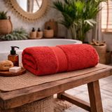 Meine Home Nar Çiçeği Banyo Havlusu %100 Pamuk 70X140