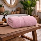 Meine Home Pembe Banyo Havlusu %100 Pamuk 70X140