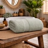Meine Home Su Yeşili Banyo Havlusu %100 Pamuk 70X140