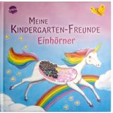 Meine Kindergarten-Freunde. Einhörner: Erinnerungsalbum mit Wendepailletten für erste Freunde aus Kita, Kindergarten und Krippe, ab 3 Jahren (Alben- und Eintragbücher bei Arena)