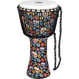 MEINL Percussion Travel Series Djembe - 12" Day of the Dead Finish Sentetik kürk (PADJ7-L-F)