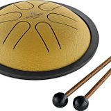 Meinl Sonic Energy Mini Çelik Yarık Dil Tamburu, Tokmaklar ve Çanta, B Büyük Ölçekli - Ses İyileştirme, Meditasyon veya Yoga için Mükemmel, 2 Yıl Garanti (MSTD3G)
