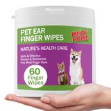 MEIQIHOME Pet Kulak Parmak Mendili 60 adet