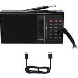 Meir M-568BT Fm Radyo - Siyah