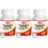 Meka Nutrition Korean Red Ginseng 3x120 Tablet