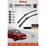 Meka Part Fiat Egea Ön Cam Silecek Seti 2015 Üzeri Premium Araca Özel 65-40 cm A+ Kalite - Siyah
