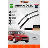 Meka Part Ford Focus 3 Ön Cam Silecek Seti 2011-2019 Premium Araca Özel 70-70 cm A+ Kalite - Siyah