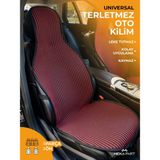 Meka Part Terletmez Koltuk Kilimi Tekli Oto Kilim Kırmızı Universal Kılıf 1 Parça Ön Koltuk Için