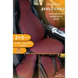 Meka Part Terletmez Oto Koltuk Koruyucu Kılıf %100 Pamuk 5 Li Tam Set Kırmızı Siyah Mg 4 Tüm Modeller - Kırmızı - Siyah