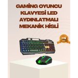 Mekanik LED Gaming Klavye Mouse Seti – Yüksek Tepki ve Ergonomi - Çok Renkli