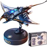 Mekanik Manta Ray Yetişkinler ve Gençler Için 3D Metal Model Bulmaca, Mekanik Stem Model Yapı Kiti, Benzersiz Masa Dekoru Manta Ray (MI06) - Çok Renkli