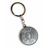 Mekanik Sonsuz Takvim Anahtarlık Analog Çevirme Mekanizmalı Unisex Hediyelik 50 Yıllık 2010 2060