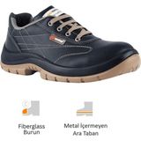 Mekap Pro Cahita Atp-70 S3 Src Vidala Deri Fiberglass burun Kevlar Ara Taban Iş Ayakkabısı - Siyah