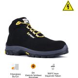 Mekap Pro Gripper Energy Gpr-54 S3 Siyah Microfiber Fiberglass Burun Vibram Taban Elektrikçi Iş Botu