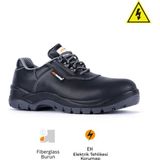 Mekap Pro Policap 294-01 S2 Src Vidala Deri Fiberglas Burun Elektrikçi Iş Ayakkabısı - Siyah