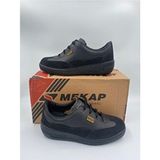 Mekap Unisex Siyah Arazi Iş Ayakkabı Hakiki Deri Malzeme ile Sağlam ve Dayanıklı Tasarım