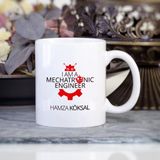 Mekatronik Mühendisi Kırmızı Kupa Bardak