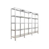 Mekoraf Çelik Raf Sistemi 43x93 2. Metre 5 Raflı 3 Ünite