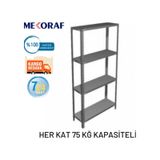 Mekoraf Mekoraf 31 X 93 4 Katlı 2 Metre Arsiv Ve Depo Çelik Raf Sistemi