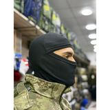 MEKOTEX Askeri Termal Balaclava Kar Maskesi - Polar Astarlı Rüzgar Geçirmez Taktik Maske - Soğuk Hava Outdoor Boyunluk - Standart - Siyah