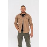 MEKOTEX Taktik Gömlek Fermuar Cepli Koruma Swat Outdoor Gömlek Siyah - 428 - Bej - 2XL