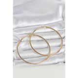 Meks 316L Çelik Gold Renk 70 mm Kadın Halka Küpe 5886 - HEPIDE5323-4052