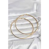 Meks 316L Çelik Gold Renk 80 mm Kadın Halka Küpe 5886 - HEPIDE7736-6673