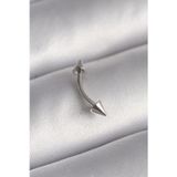 Meks 316L Çelik Gümüş Renk Çivi Model Piercing