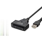 Meks 38 cm Ölçülü USB To Sata HDD SSD Dönüştürücü Kablo 2 Tb - 0 - Siyah