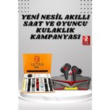 Meks 7 Kordonlu Akıllı Saat Ve Kulaklığı Bluetooth Bağlantılı Android ve İOS Uyu - HEPIDE8924-3