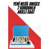 Meks 7 Kordonlu Unisex Akıllı Saat Çoklu Kordon Seçeneği Amoled Ekran - HEPIDE8104-2403