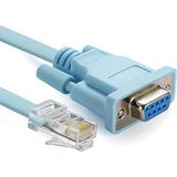 Meks Alfais 4335 RJ45 To RS232 9 Pin CAT5E 6 Çevirici Dönüştürücü Adaptör Ethernet Kablosu