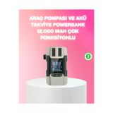 MEKs Araç Hava Pompası Ve Akü Takviye Powerbank 12.000 Mah Çok Fonksiyonlu - Hep-8504-1932