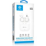 Meks Arbaks ARB-708 Beyaz Bluetooth 5.4 Extra Bass Tws Kablosuz Kulaklık