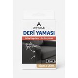 Meks Arvale 100 x 40 cm Siyah Renk Yırtık Deri Tamir Yaması Güçlü Yapışkan - Koltuk Mont Motor Araç Için