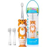 Meks Baby Sonic Brush-Baby Wildones Kaplan Desenli Çocuk Şarjlı Elektrikli Diş Fırçası, Zamanlayıcılı