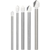 Meks Bosch Pro Cyl-9 Fayans Matkabı Seti, 5 Parça, Seramik, Gri