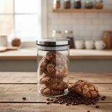 Meks Deconox 450ML Vakumlu Metal Kapaklı Borosilikat Cam Kavanoz (8.5CM*12CM) 1 Adet