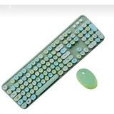 Meks Ergonomik Yeşil Klavye Mouse Seti - Modern Tasarım