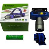 Meks Gold Silver GS-15700 20W 2000 Lümen Sarı Beyaz Işık Zoomlu Şarj Edilebilir Kafa Feneri