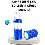 Meks Güneş Enerjisiyle Çalışan Kamp Feneri Hafif Portatif Uzun Ömürlü