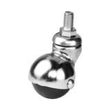 Meks Hts 205 - 40 mm Küre Krom Vidalı Teker 4 Adet - 1 Ay