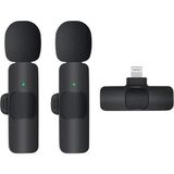 Meks K9 Kablosuz Yaka Mikrofonu Lightning 2’li Mini Mikrofon Youtube Tik Tok 2 Adet - Standart
