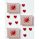 Meks Kalpler Baskılı 3'lü Makyaj Çantası 20X25 Cm, LH892074235235123123
